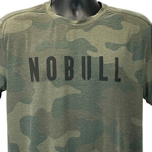 Nobull Camouflage T Shirt Camo Military Army Gym Workout Fitness Green L Large